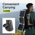 Cargador De Batería Portátil De 80 W Con Panel Solar Puerto Usb Para Camping Senderismo Rv Coche Barco
