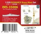 Infini Model 1/350 Bismarck Brass Mast Set For Trumpeter Kit #05358