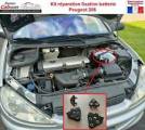Kit Réparation Fixation Maintien Batterie Peugeot 206 + Visserie + Notice