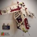 Montaje De Pared De Ladrillos Gecko Para Lego Star Wars Republic Gunship 75309