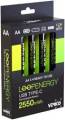 Verico 4 Verico Akkus Mit Ladegerat Loopenergy Aa2550 Mig Nuevo