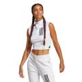 adidas mission victory crop mujer, blanco, donna