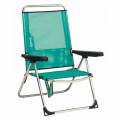 alco silla de playa verde - material aluminio - plegable - asa de transporte