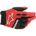 alpinestars guantes de moto cross para niÃ±os yth f bore red and black