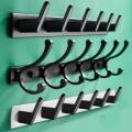 Aluminum White/black Painted Hook Wall Hanging Hooks Clothes Storage Accessories