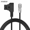 andoer d-tap a bmpcc 4k 2 pin locking power cable para blackmagic pocket cinema camera 4k para sony