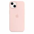 apple iphone 13 silicone case with magsafe chalk pink 194252780862 funda para teléfono móvil 155 cm 61 funda blanda rosa
