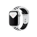 apple watch series 5 nike gps, caja 44mm aluminio plata y correa deportiva platino puro/negro mx3v2ty/a