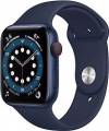 apple watch series 6 44 mm caja de aluminio en azul - correa deportiva azul marino intenso [wifi + cellular]