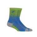 asics calcetines performance run verde azul, talla xl