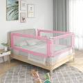bd - barandilla de seguridad cama de niÃ±o tela rosa 90x25 cm