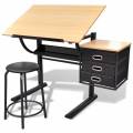 bd dÃ­a y noche - escritorio inclinable con tablero de dibujo y taburete mesa de dibujo