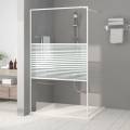 bd - mampara de ducha vidrio esg transparente blanco 115x195 cm