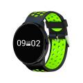 billow reloj inteligente deportivo xs20 bluetooth 4.0 sensor calorico oxigeno en sangre 80mah compatible con android e ios color negro/verde