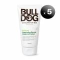 bulldog pack de 5 unidades. gel limpiador facial para hombres, fÃ³rmula original, 150 ml uomo