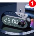 cabion reloj despertador altavoces bluetooth relojes electrÃ³nicos de escritorio con luz led subwoofer reproductor de mÃºsica altavoz de graves
