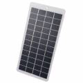 cafago 5w 12v panel solar energía solar portátil cargador solar de siliocono policristalino mini módulo solar de alta eficiencia con clips