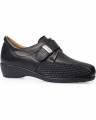 calzamedi zapatos de mujer zapatos stretch velcro piel w 0678, negro, donna