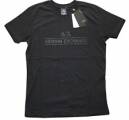 Camiseta Armani Exchange Hombre Color Negro Cuello Redondo Ax Logotipo Estampado Calce Regular