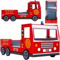 casariaÂ® cama infantil coche de bomberos de madera 200x90cm