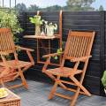 casariaÂ® conjunto terraza 3 piezas de madera mesa colgante y sillas