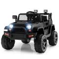 costway costway juguete de jeep coche eléctrico para niños con batería de 12 v control remoto asiento suspensión de resorte puerto usb y auxiliar