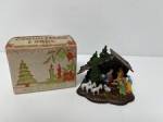 Decoración De Adorno De Navidad Kitsch De Plástico Vintage Década De 1950 Nuevo En Caja