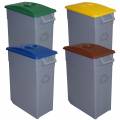 denox pack reciclaje contenedor zeus 65l cerrado set de 4 colores variados
