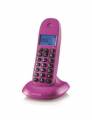 electronicamente telefono inalambrico motorola c1001 purple, oro