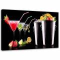 feeby canvas print, drinks and fruit from the bartender