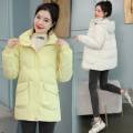 fuii beauty down padded jacket women's mid-length korean style fashion bread clothing loose thickened padded jacket