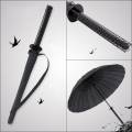 furious nuevo paraguas creativo de mango largo, grande, a prueba de viento, espada samurÃ¡i, estilo ninja japonÃ©s, paraguas rectos para lluvia y sol, apertura automÃ¡tica