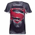 geek clothing camiseta dc comics superman - hombre - gris oscuro - l uomo