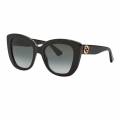 gucci eyewear gafas de sol para mujer gg0327s 001 black grey, donna