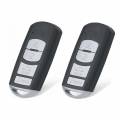 happybuyse 2pcs smart remote key fob 4 button for mazda 3 6 2014-2018 315mhz wazske13d01/02
