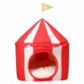 hod health&home lindo rojo y blanco circo tienda de campaÃ±a para gatos cama nido de mascotas de interior