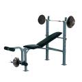 homcom banco de musculaciÃ³n banco de pesas maquina de fitness entrenar musculos 165x68x114cm con respaldo regulable espuma