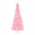 homcom Ãrbol de navidad artificial con 618 ramas 300 luces led ip20 decoraciÃ³n navideÃ±a para interiores Ã˜63x180 cm rosa