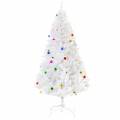 homcom Ãrbol de navidad artificial 180 cm con 930 ramas de pvc 48 decoraciones incluidas Ã˜105x180 blanco