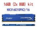 Kingston Hyperx Fury 16gb 2x 8gb Hx316c10fk2/16 1600mhz 240pin Memoria Ram It