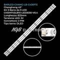 Kit 3 Barre Strip 9 Led Tv Changhong Chdmt43lb10-led3030 Lb-c430f15-e7