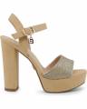 laura biagiotti zapatos de tacón de mujer - 6117, brown, donna