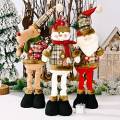 lightinthebox muñeco de navidad con patas retráctiles, muñeco de nieve de pie, reno, papá noel, decoración navideña, moda, lindo cumpleaños, decoración navideña