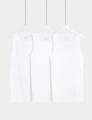 m&s collection pack de 3 camisetas sin mangas 100% algodÃ³nmens - white, white
