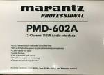 Marantz - Pmd-602a - Interfaz De Audio Réflex Digital De 2 Canales - Negra
