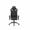mars gaming silla gamer mgcx neo negra con detalle rosa brazos regulables en altura transpirable air-tech pro reclinable 180º