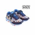 mickey mouse -zapatillas deportivas con led azul claro 25