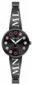 Minimal Watches Gem111 Orologio Da Donna In Acciaio Ip Black Con Pietre Colorate