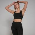 mp myprotein women's shape seamless cross strap sports bra & leggings bundle - black - xl - xxs