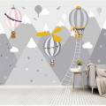 newstyle mural wallpaper for kids room 3d cartoon hot air balloon photo decoration children room bedroom home decor wall painting wall paper